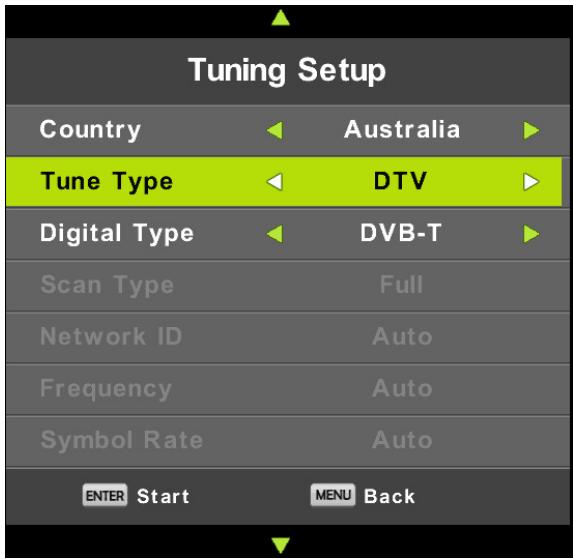 BLAUPUNKT BP4000HDV7100 - TUNING SETUP - 1
