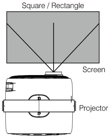 BLAUPUNKT BP480PP - DISTANCE BETWEEN PROJECTOR AND SCREEN - 1
