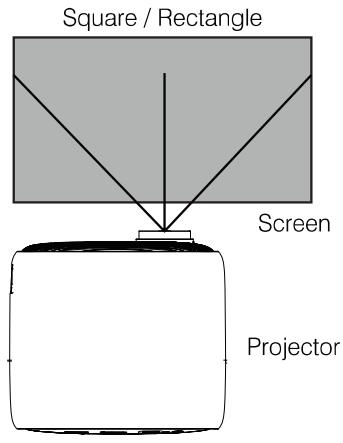 BLAUPUNKT BP720B - DISTANCE BETWEEN PROJECTOR AND SCREEN - 1
