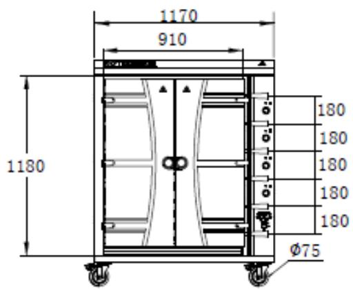 Royal Catering RCGCG-36 - Méretrajzok - 1