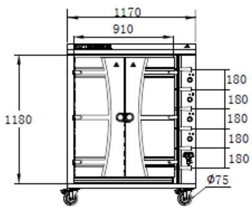 Royal Catering RCGCG-36 - Disegni dimensionali - 1