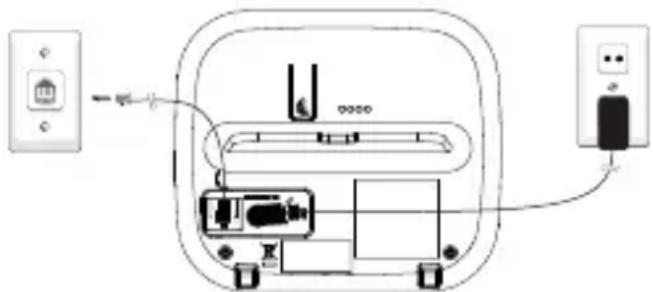 Diagram of a device with labeled ports and wiring, no readable text or symbols present
