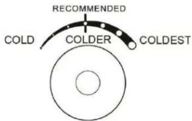 RECOMMENDED COLD COLDER COLDEST