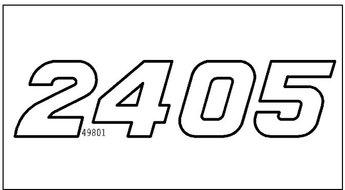 ISEKI 2405 - Description des autocollants - 3