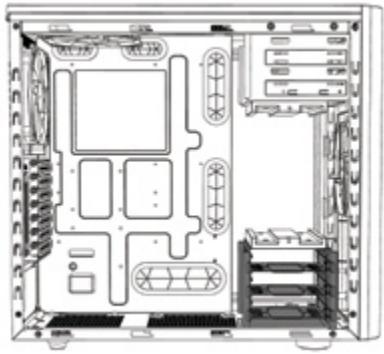 Fractal Design ARC Midi R2 - Armazones adaptables para unidades de disco duro - 1