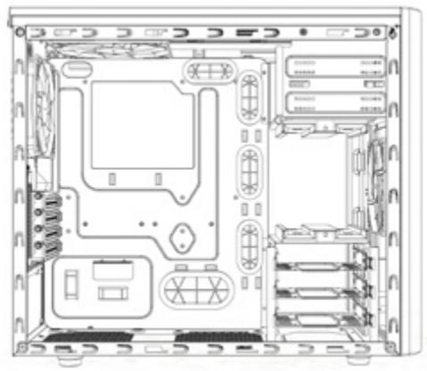 Fractal Design Arc Mini R2 - Borttagning av bur för optiska enheter - 1