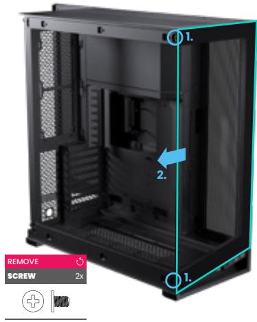 Phanteks NV7 - REMOVE GLASS FRONT PANEL - 1
