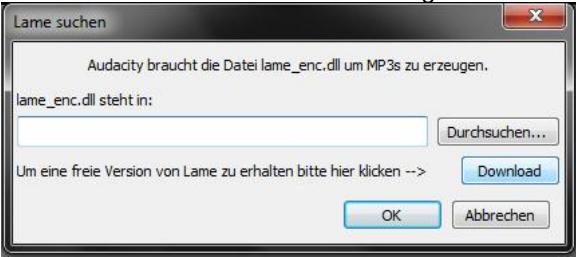 DUAL Audacity 2.1.2 - Exportieren im MP3-Format - 1