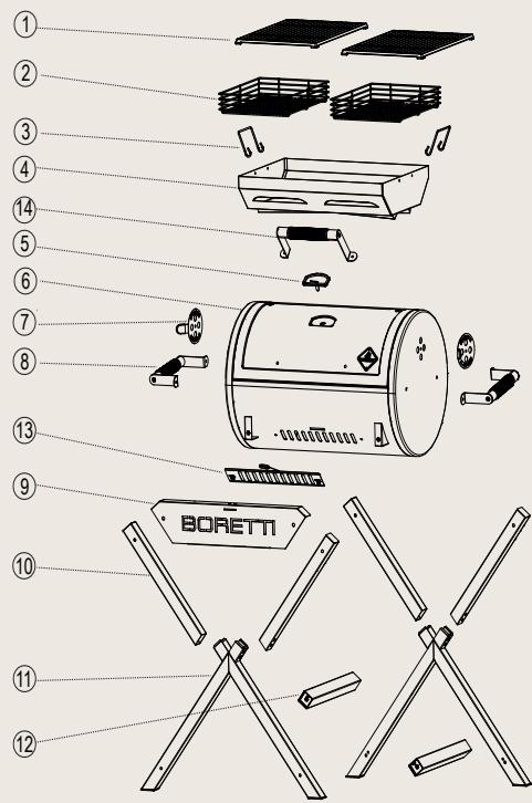 BORETTI FRATELLO 2.0 - Lista componenti - 1