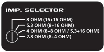 Hughes Kettner Qt 600 - Impedance Selector - 1