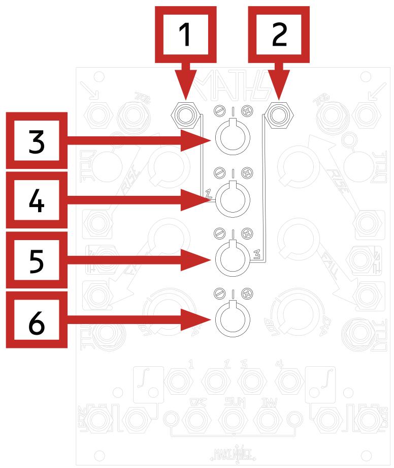 Make Noise MATHS (2013) - PANEL CONTROLS - 1