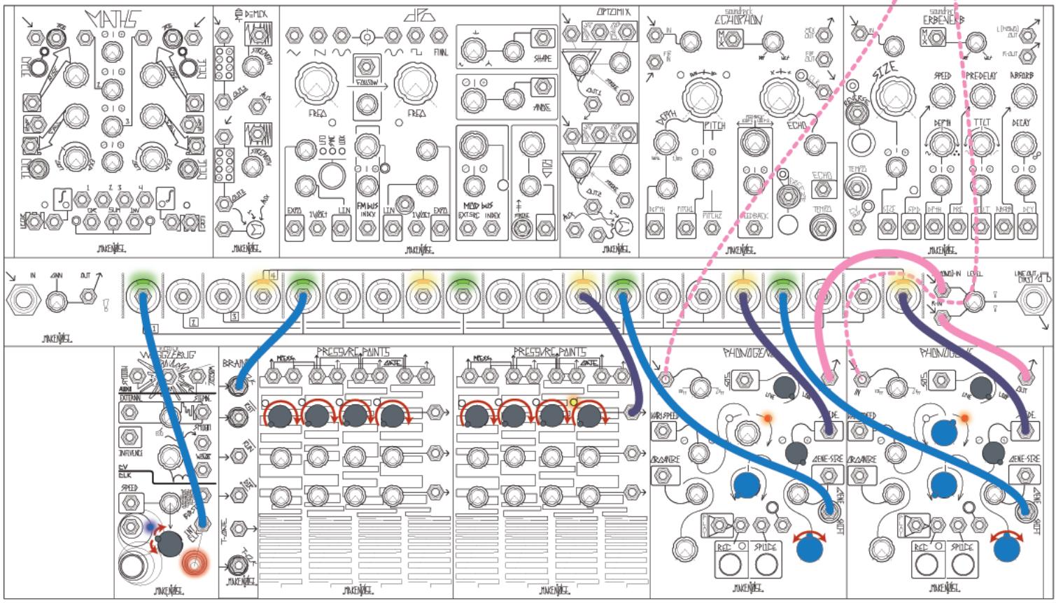 Make Noise Phonogene - Touch Plates: - 7