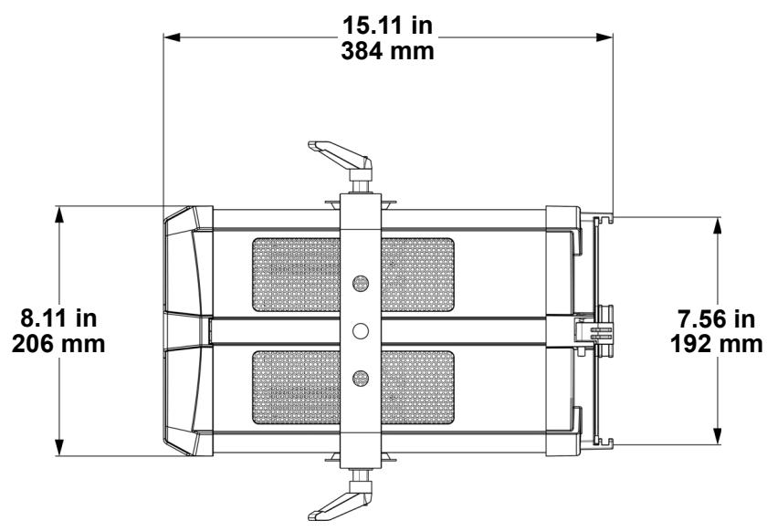 Chauvet Professional Ovation F 265WW - Product Dimensions - 1