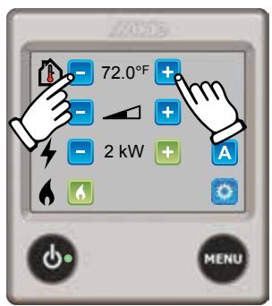 72.0°F 2 kW A MENU