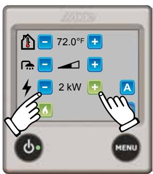 72.0°F 2 kW A MENU