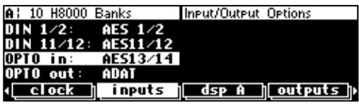 EVENTIDE H8000FW - OPTO in – controls the function of the optical input connector (H8000FW only) - 5