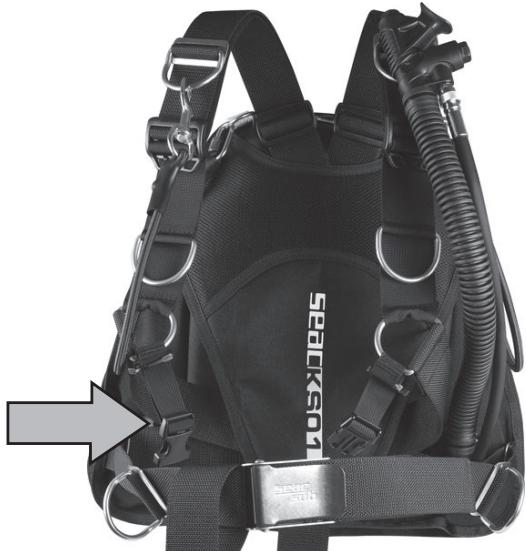 SEAC JACKET sidemount - VALVOLA DI SOVRAPRESSIONE/SCARICO RAPIDO - 1