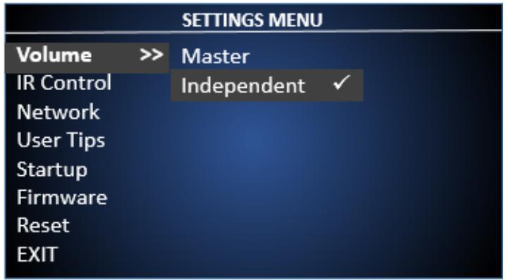 Cary Audio DMS-500 / DMS-550 / DMS-600 - SETTINGS MENU OVERVIEW - 2