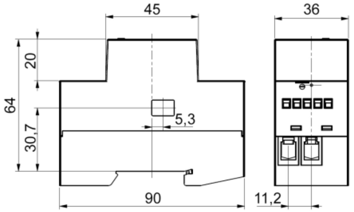 Qubino Smart Meter - Electrical Diagram 230VAC - 2