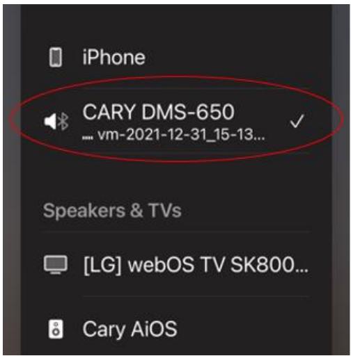 Cary Audio DMS 650 - BLUETOOTH PLAYBACK (RECEIVE) - 1