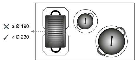 FALMEC Piano Induzione 58 cm - Dispositif anti-surchauffe - 13