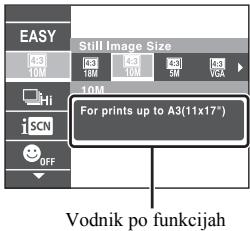 SONY HX200V - Predstavitev ostalih funkcij - 2