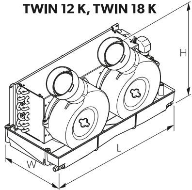 DOMETIC Marine Air Conditioner - Dimensiones del ventiloconvector - 5