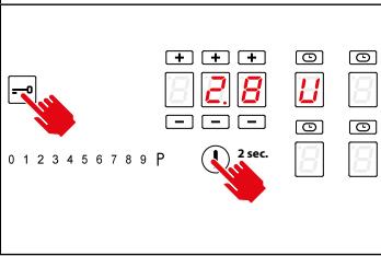 FALMEC Brera Induction Hob with Integrated Hood - PROCÉDURE DE CHANGEMENT DE PUISSANCE - BRERA 75 - 8