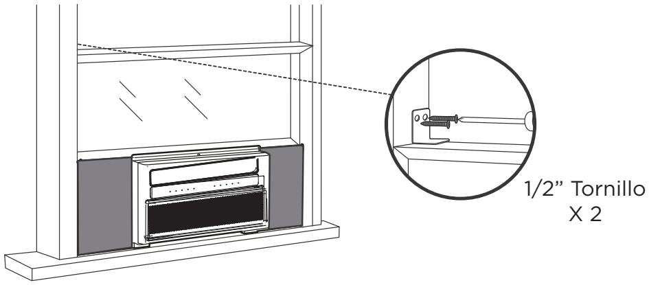 TCL Q-Series Window Air Conditioner - Paso 9: Instalación del Soporte de Seguridad (recomendado) - 1