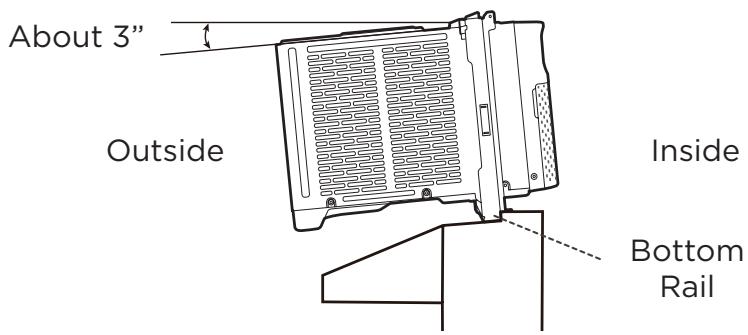 TCL Q-Series Window Air Conditioner - Paso 4: Colocación Dentro de una Ventana Abierta - 1