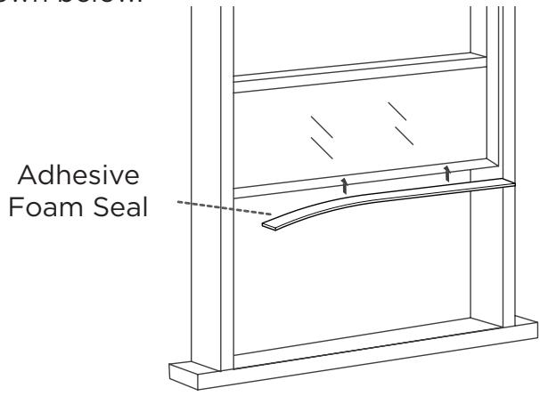 TCL Q-Series Window Air Conditioner - Step 3: Applying the Adhesive Foam Seal - 1