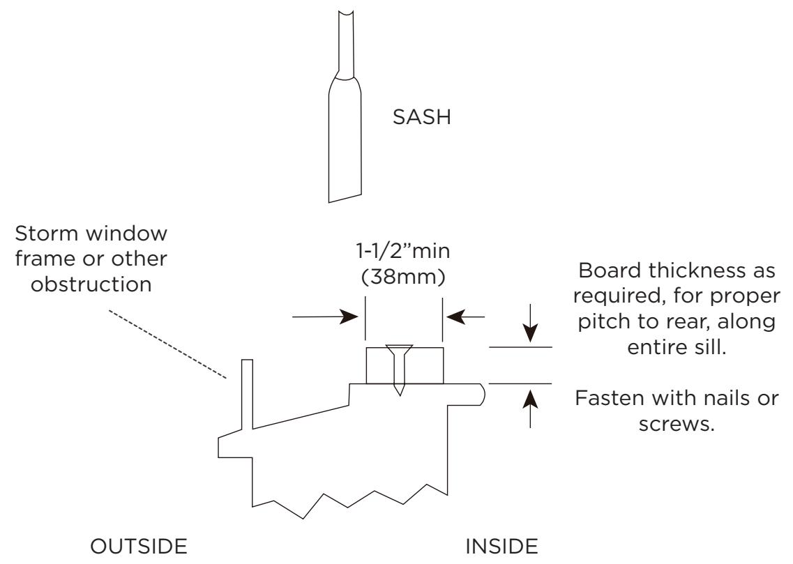 TCL Q-Series Window Air Conditioner - If AC is Blocked by Storm Window Frame - 1