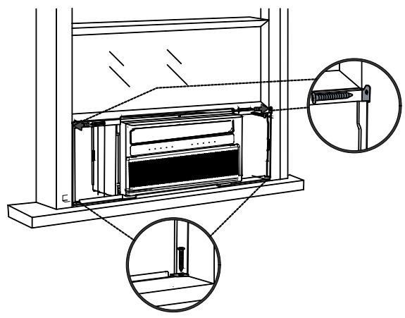 TCL Q-Series Window Air Conditioner - Paso 5: Aseguración de los Soportes Laterales - 1