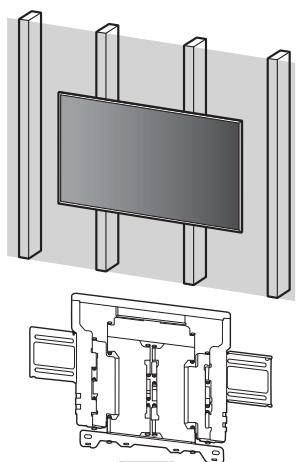 SONY K-65XR80M2 - A Anbringen der Wandhalterung an Trockenbauwänden mit Ständern - 1