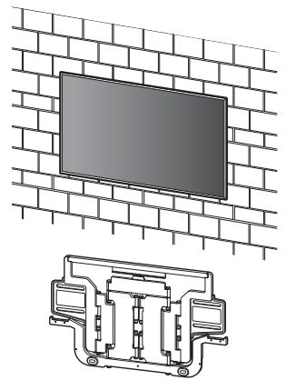SONY K-65XR80M2 - B Attaching the Wall-Mount Bracket to the Solid Concrete or Concrete Block - 1