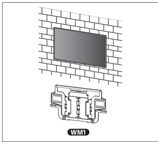 SONY K-65XR80M2 - B Bringen Sie die Wandhalterung an der Massivbeton- oder Betonblocksteinwand an - 1