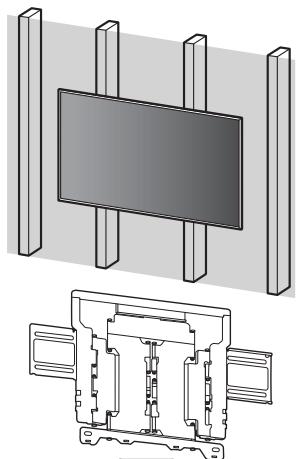 SONY K-65XR80M2 - A Memasang Braket Penyangga Dinding ke dinding gypsum dengan baut tanam - 1