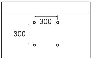 SONY K-55XR80M2 - Sơ đồ Lỗ Treo tương Tương thích: - 1