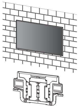 SONY K-55XR80M2 - B 將壁掛式支架安裝至實心混凝土或 混凝土磚 - 1