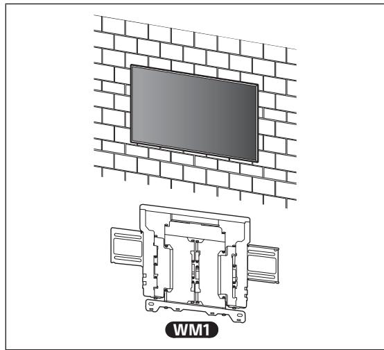 SONY K-55XR80M2 - B Montering af beslaget til vægmontering på massiv beton eller betonelementer - 1