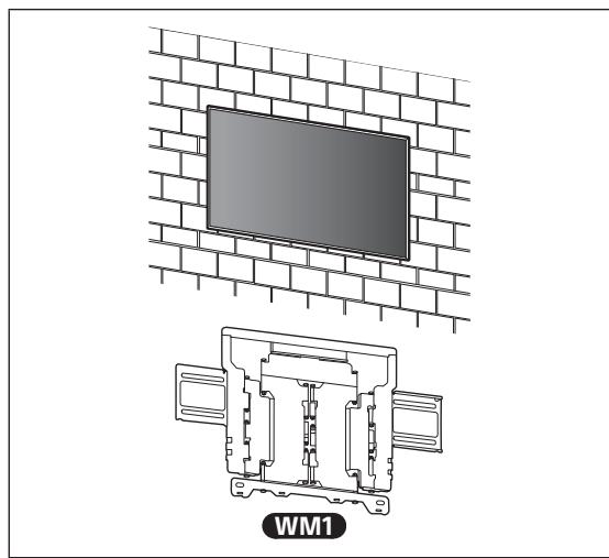 SONY K-55XR80M2 - B A fali konzol rögzítése tömör betonból vagy betonelemekből álló falra - 1