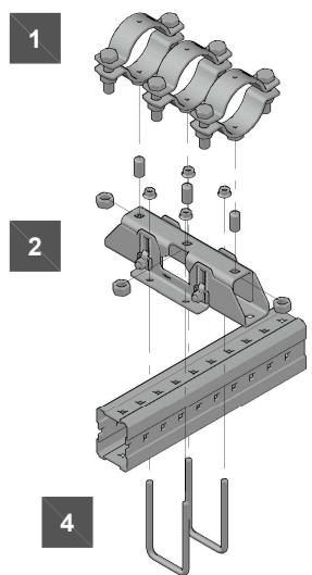 HILTI Fixed Points - Fixed Point Fixed On MI/MIQ System Structure - MFP-CH: - 3