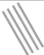 HILTI Fixed Points - ¼" Threaded Tube - 1