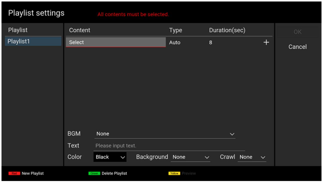 SONY BRAVIA Signage - Procedure to create playlists (Required) - 3