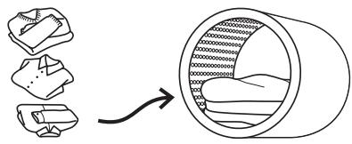 Logik 8kg/6kg Washer Dryer LI8W6D17 - Adding Delicate Laundry Items to the Drum - 1