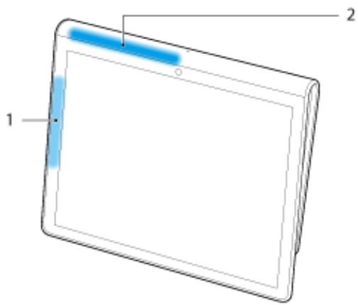 SONY Tablet SGPT12 Series - Notes on Holding Your Tablet Device - 1