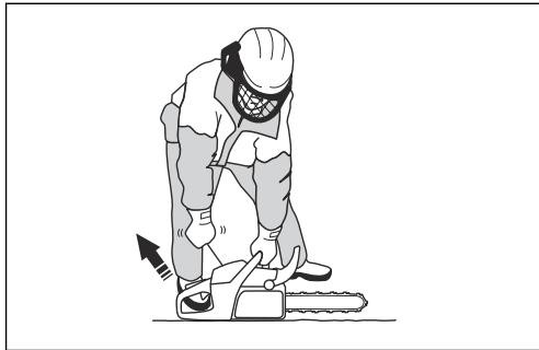 HUSQVARNA 555 - A termék elindítása - 4
