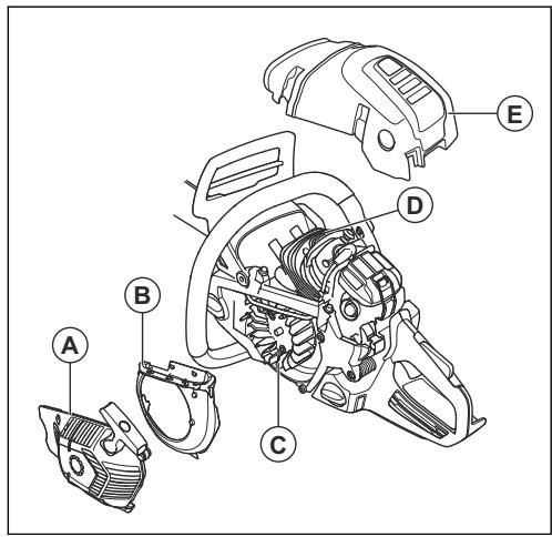 HUSQVARNA 555 - Czyszczenie układu chłodzenia - 1