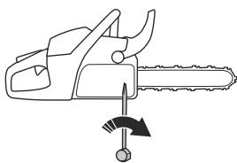 HUSQVARNA 555 - Regulacja napięcia łańcucha pilarki - 3