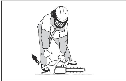 HUSQVARNA 555 - A termék elindítása - 4
